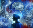 Simplified brain with chatbot bubble showing Parkinsons disease AI safety monitoring